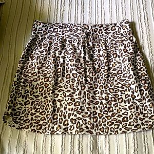 Leopard mini skirt